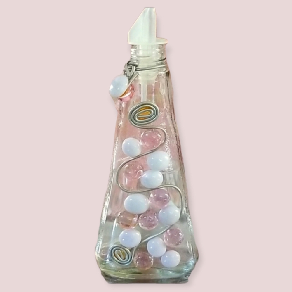 Repurposed Vintage Olive Oil Salad Dressing Bottle Hand Crafted - Picture 2 of 15